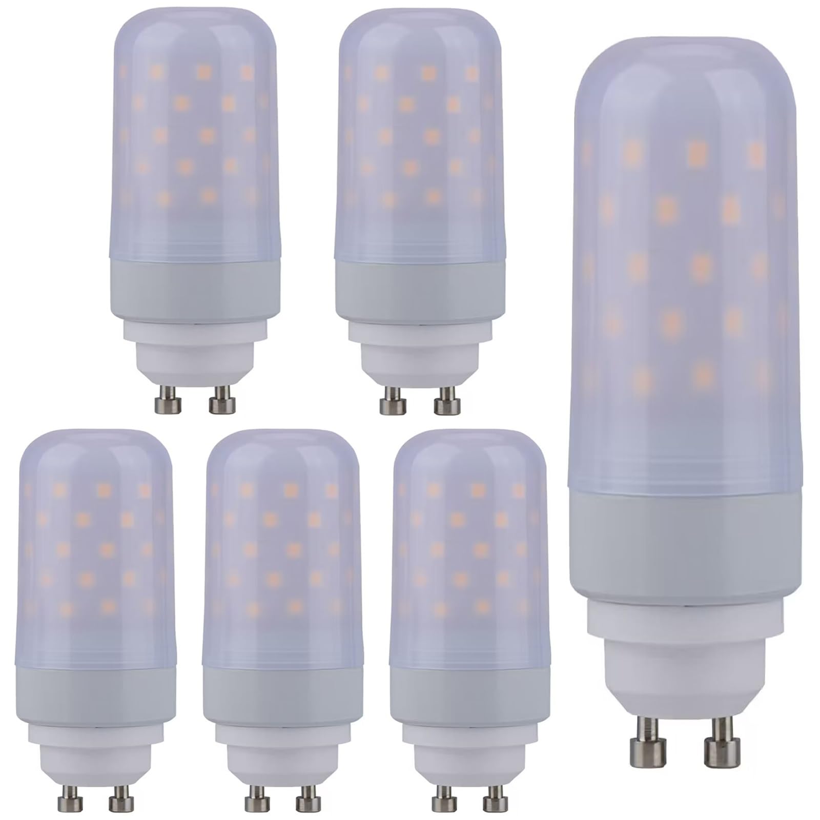 Bombilla LED GU10 8W 1100 lúmenes GU10 no regulable Bombilla LED de bajo consumo 6pcs(Cold white)