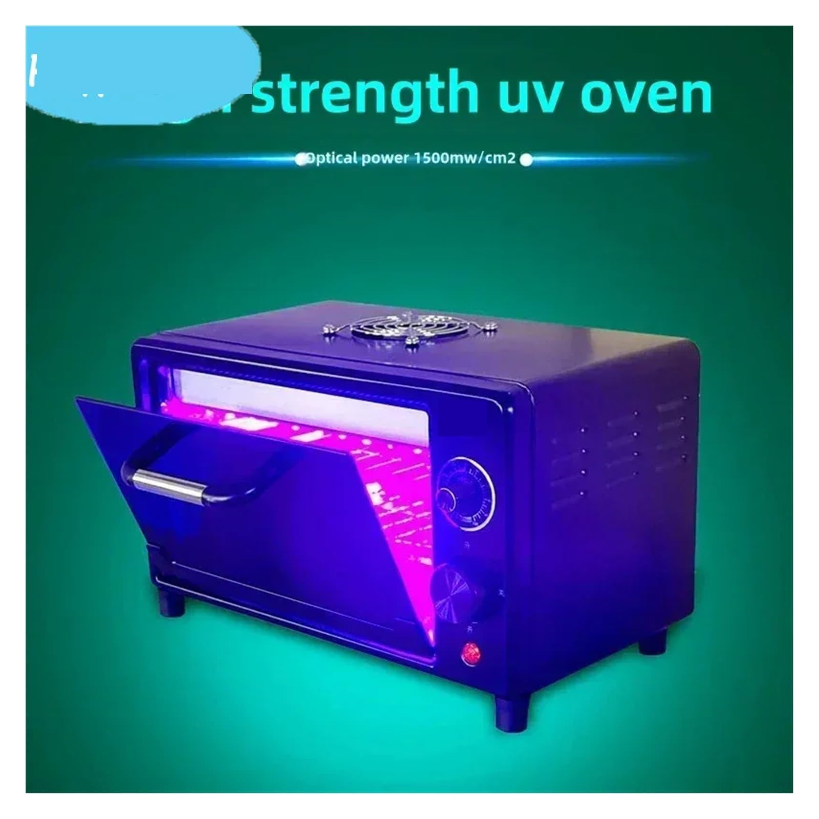 lámpara de curado UV, Caja De Curado UV 365 395 405nm Horno LED For Pantalla Laminación OCA Teléfono LCD Rápido Lámpara Grado Impresión 3D Resina(Switch-Timer,120W,395NM)