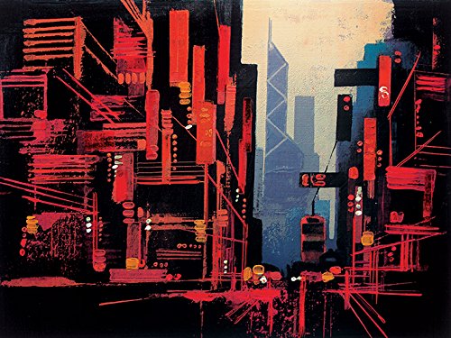 Toile imprimée Hong Kong de Colin Ruffell 60x80 cm pour salon