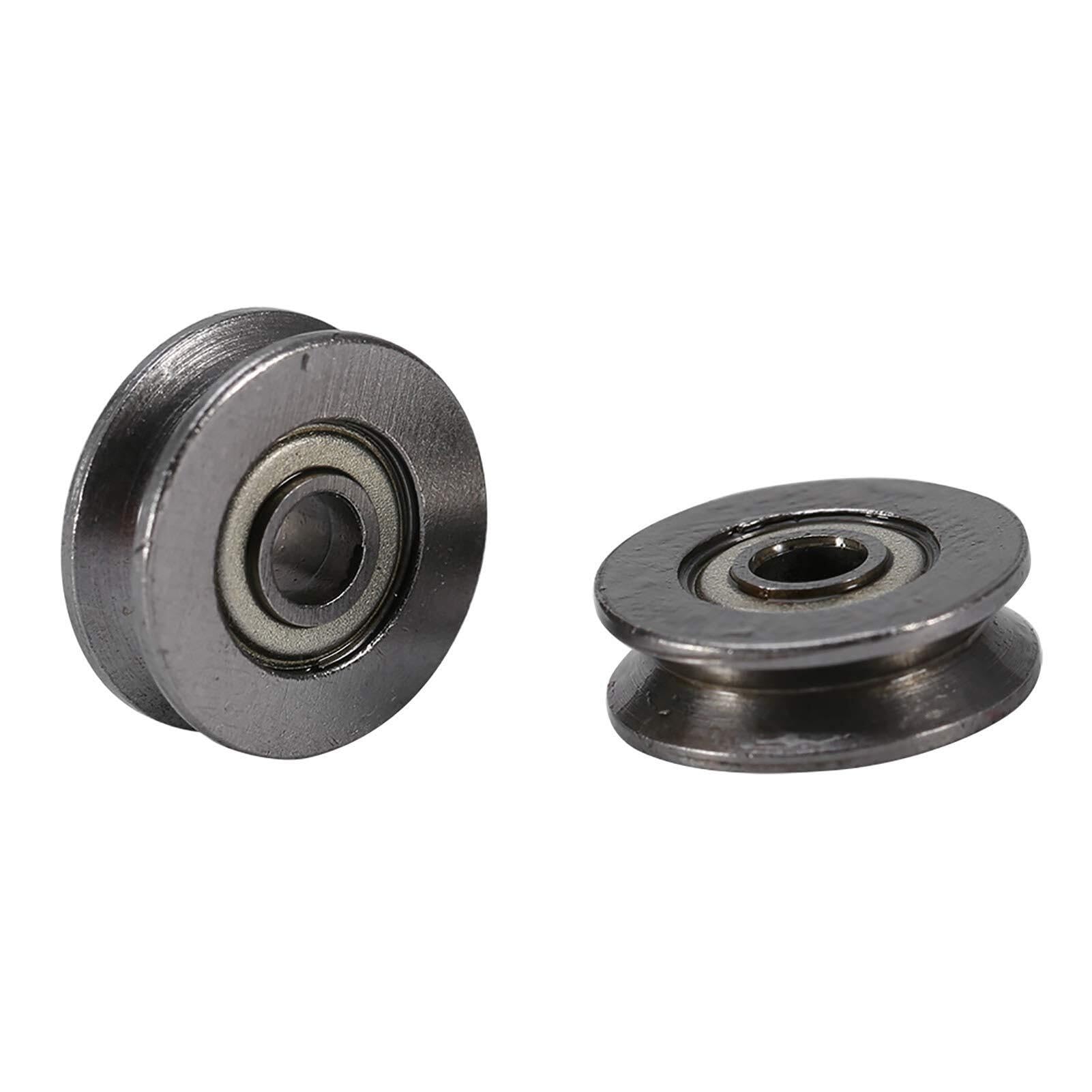 Bearing, 20pcs V Groove Bearings, V623ZZ Ball Bearing Pulley for Rail Track Linear Motion System 3x12x4mm Wear Resistance