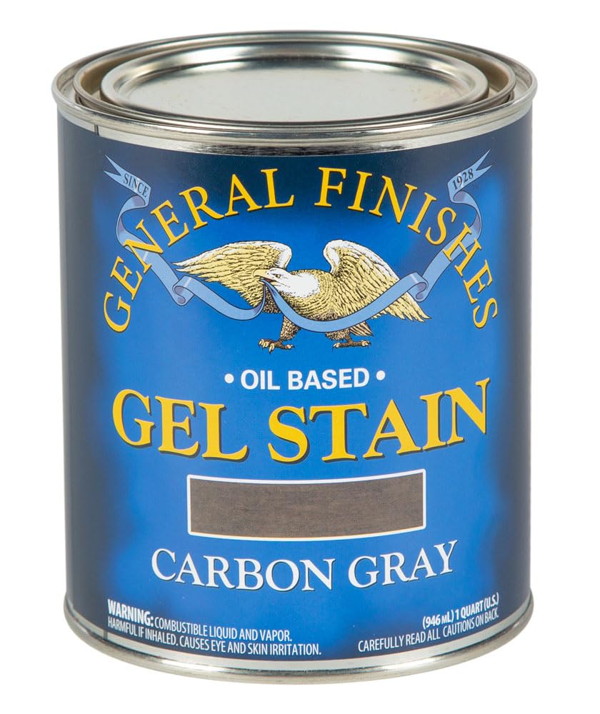 General Finishes Oil Base Gel Stain, 1 Quart, Carbon Gray
