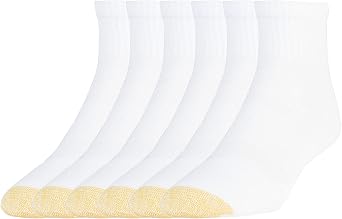 GOLDTOE Mens Tech Ankle Socks, 6-pairs