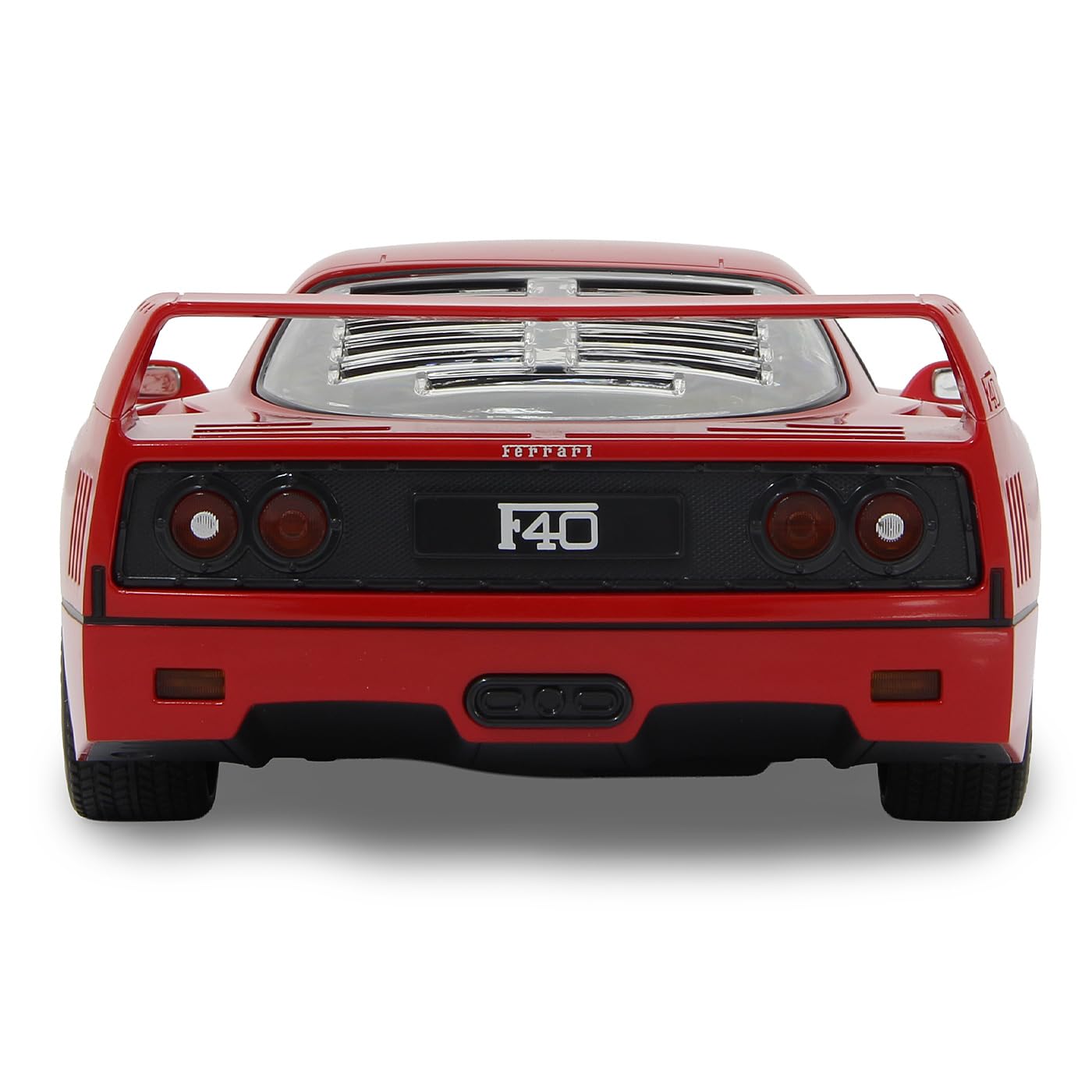 JAMARA 405166 Ferrari F40 1:14 27 MHz oficjalnie licencjonowana, 1 godzina czasu jazdy ok. 11 km/h, światło LED, idealnie odwzorowane szczegóły, szczegółowe wnętrze, wysoka jakość wykonania, czerwony