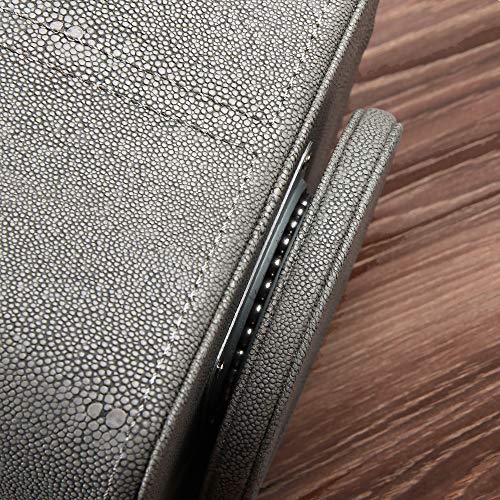 Arniche Pu Leather Remote Control Holder,360 Degree Spinning Desk Tv Remote Caddy,Desk Organizers And Accessories For Controller,Media,Mail,Calculator,Mobile Phone,Pen Storage Holder (Gray) #TOP4