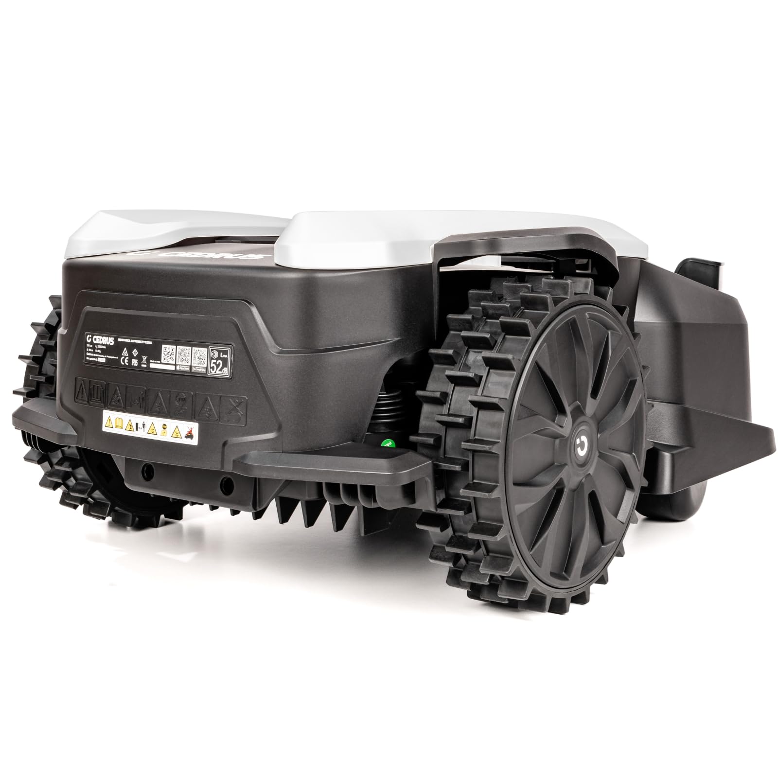 CEDRUS C-MOW-L16+ robot koszący do trawników o powierzchni do 1600 m², akumulator 20 V 5 Ah, Wi-Fi i Bluetooth, silniki bezszczotkowe, szerokość cięcia 22 cm, czujnik deszczu, 4 strefy