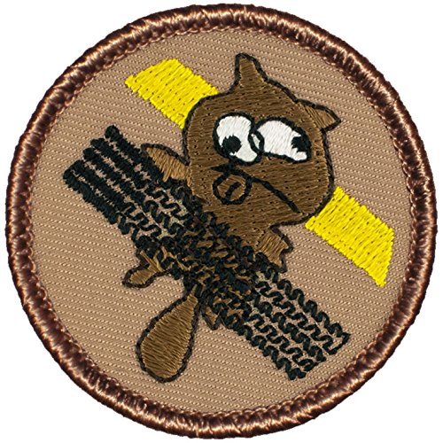 Road Kill Patrol Patch - 2" Diameter Round Embroidered Patch (Hook Fastener w/Loop)