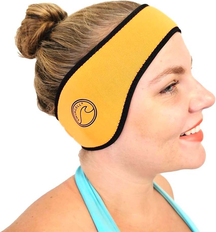 SwimCell Neoprene Swimming Headband Ear Protection for Swimming