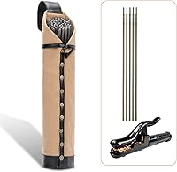 Vista 5 de Bolsa de electrodo resistente al fuego, bolsa de lona para varilla de soldadura, soporte de electrodo de cuero con trabillas para cinturón