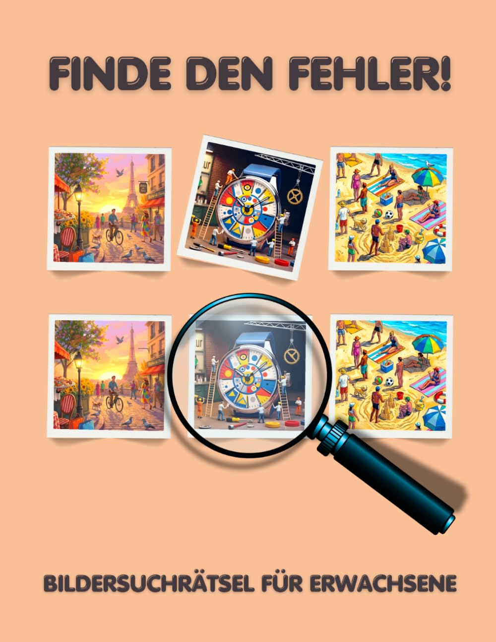 Finde den Fehler!: Bildersuchrätsel für Erwachsene - inkl. Lösungen - Grossformat