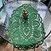 BIBITIME Lace Tablecloth Doily Handmade Crochet Placemat Women Vase Mat Kitchen Table Runner (1PC- 12 x 22 in, Green)