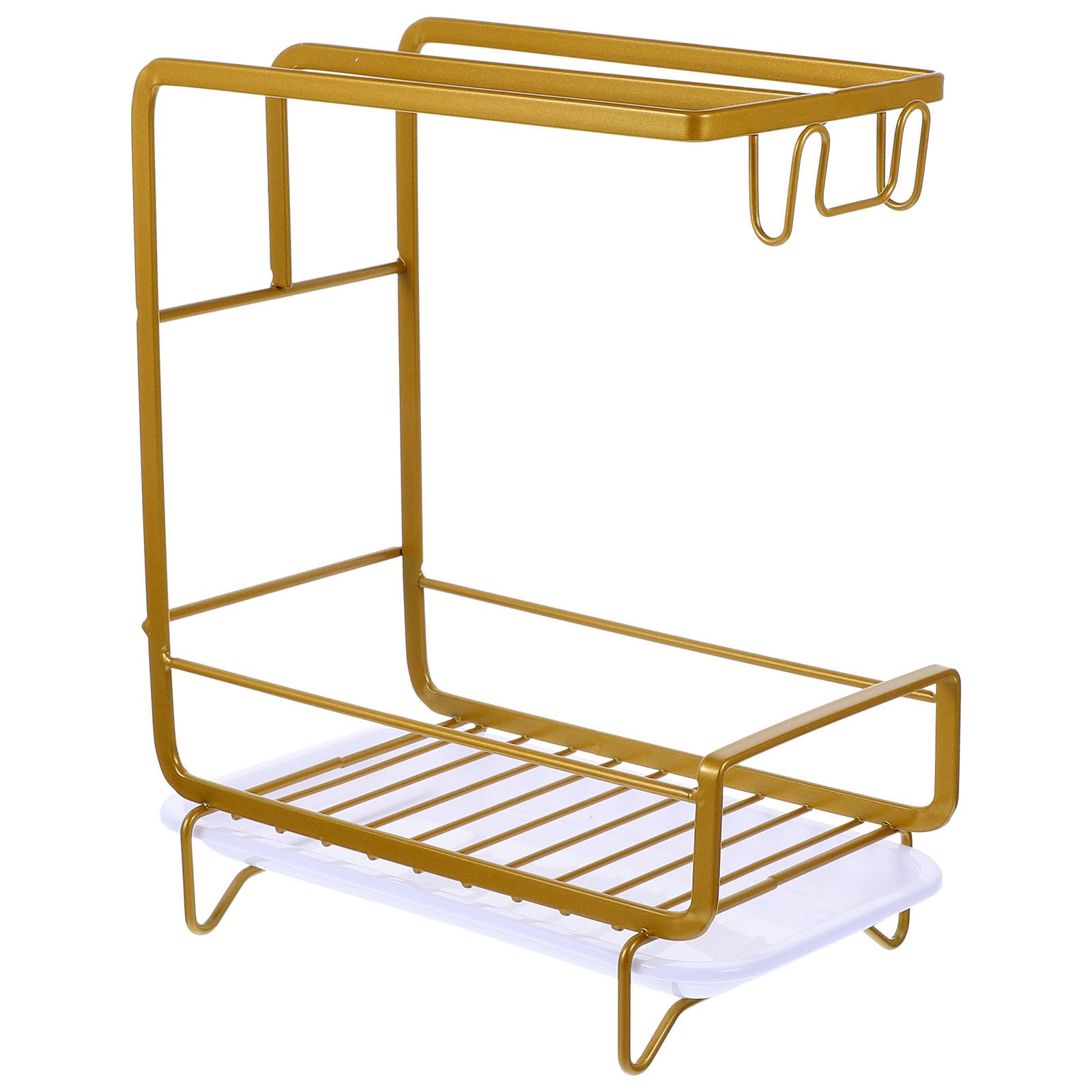 Rangement mural table or avec support pour éponges de cuisine