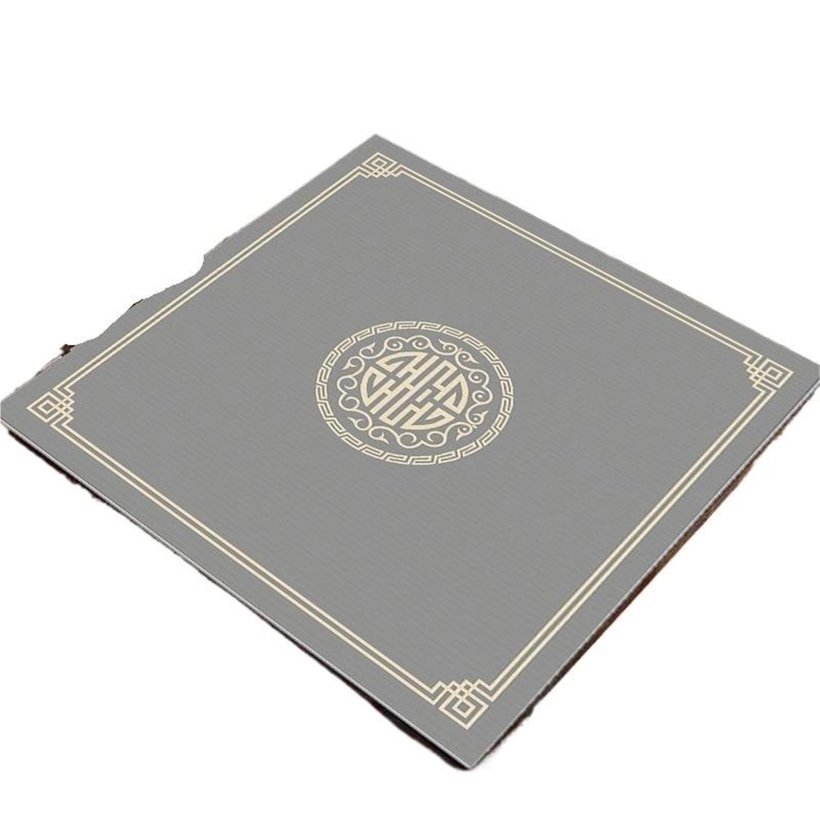Tappeto Mahjong Tappetino da tavolo silenzioso Mahjong Carte poker Nove tappetino in gomma antiscivolo(Style-07,75x75cm)