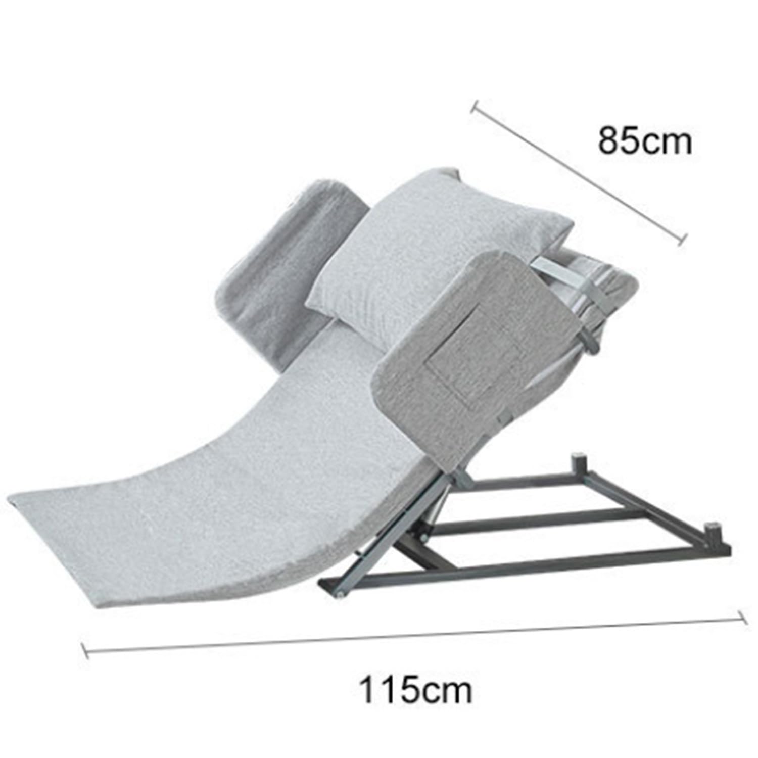 Ayuda para Sentarse y levantarse con la Espalda Ajustable, Elevador de Almohada médica eléctrico, para Soporte de Cuello y Lumbar, para reflujo ácido, Alivio posoperatorio y de ronquidos, marrón