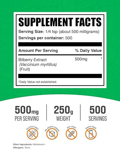 Miniatura 2 de BulkSupplements. com Extracto de arándano en polvo - Suplemento de arándano - Suplemento antioxidantes - Suplementos para los ojos - Extracto de