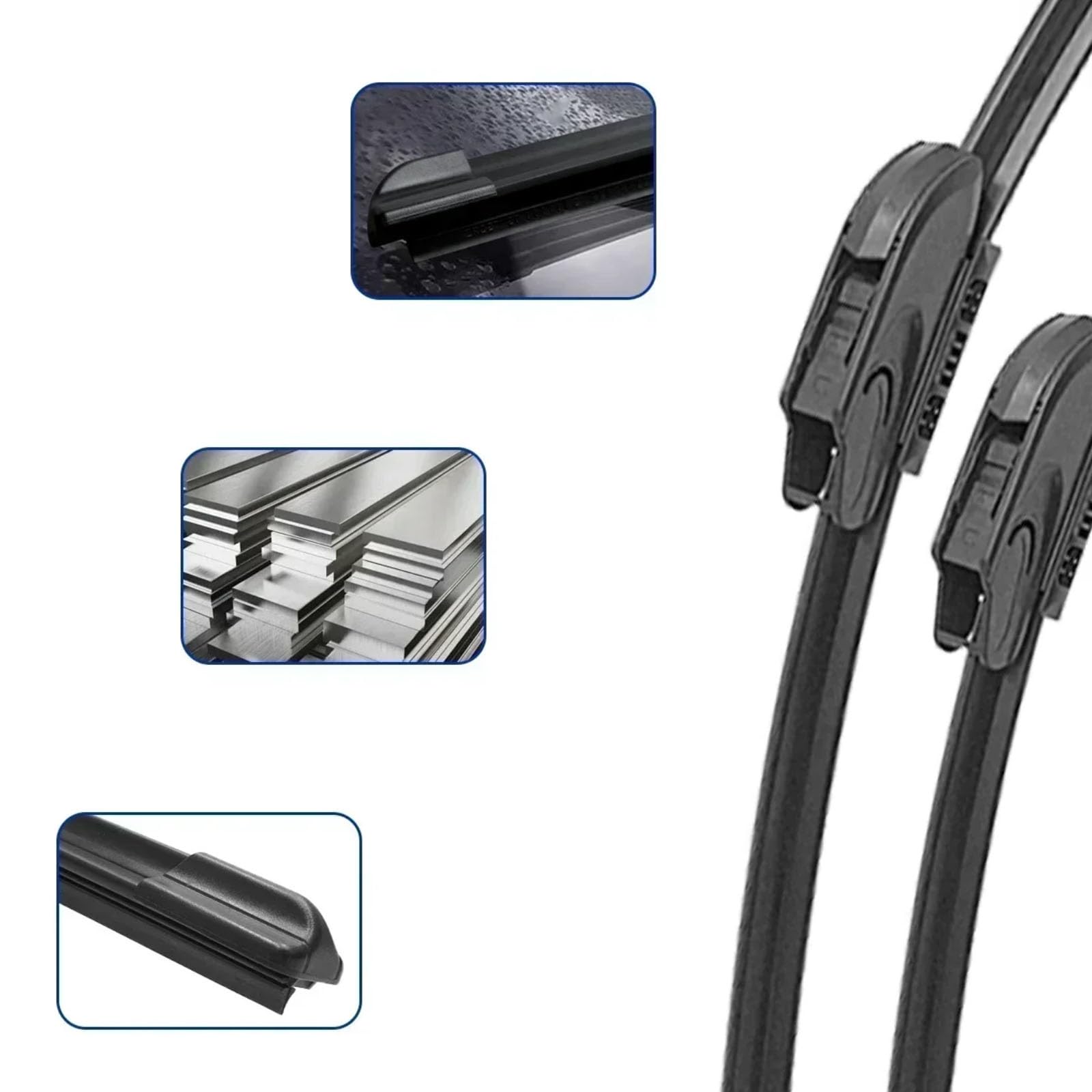 Kit Actualización Escobillas Limpiaparabrisas Piezas De Coche Compatible Con SSangyong Para Stavic 2013 2014 2015 Reemplazo De Parabrisas Limpiaparabrisas Coche(4Front)