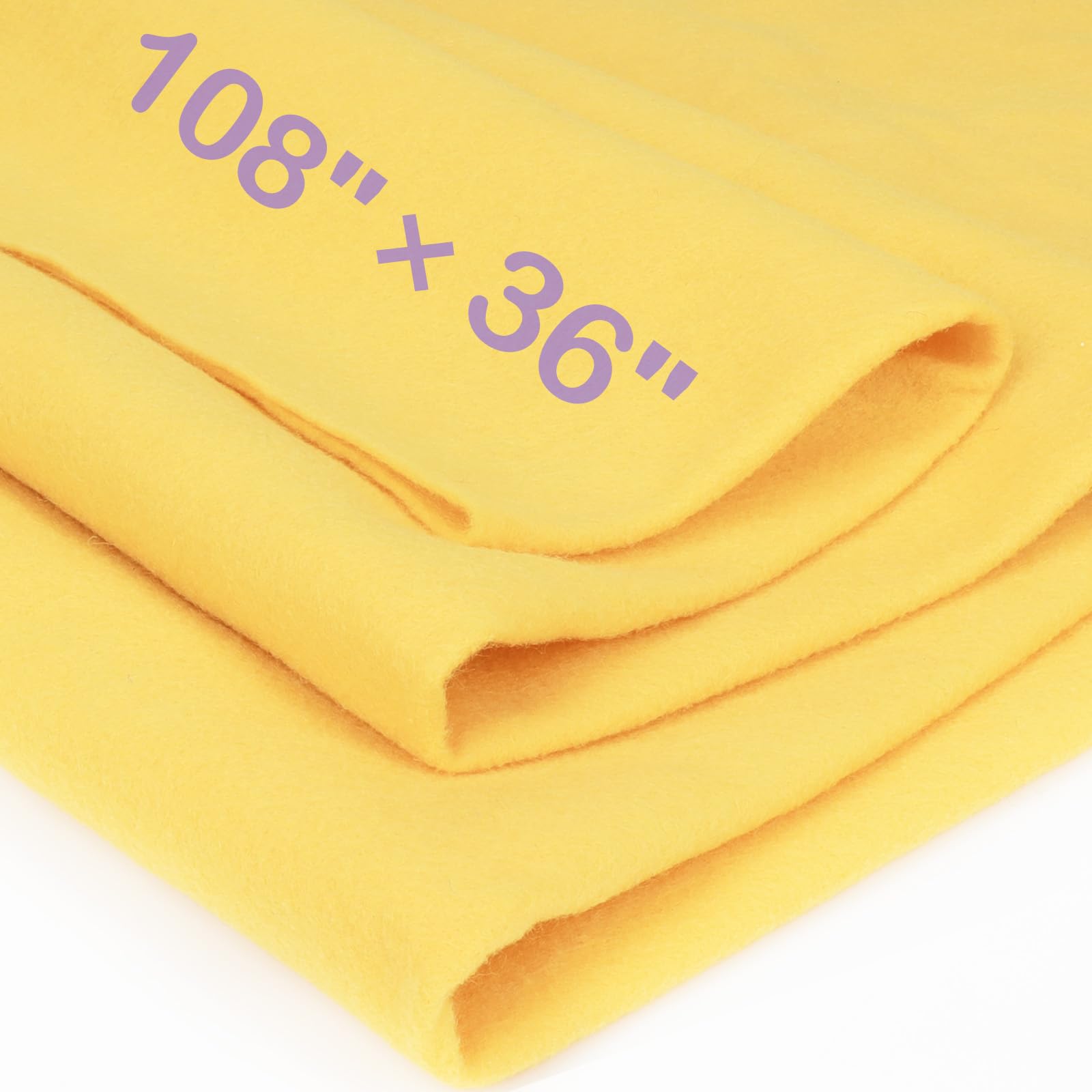 XSEINO Moss Green Large Felt Fabric 108" X 36 "(3 Square Yards), 1.4 mm Thick Soft Felt Fabric Sheet for Crafts, Green Series Colors Soft Nonwoven Fabric, Fit for Decoration, Sewing, DIY Crafts — view 10