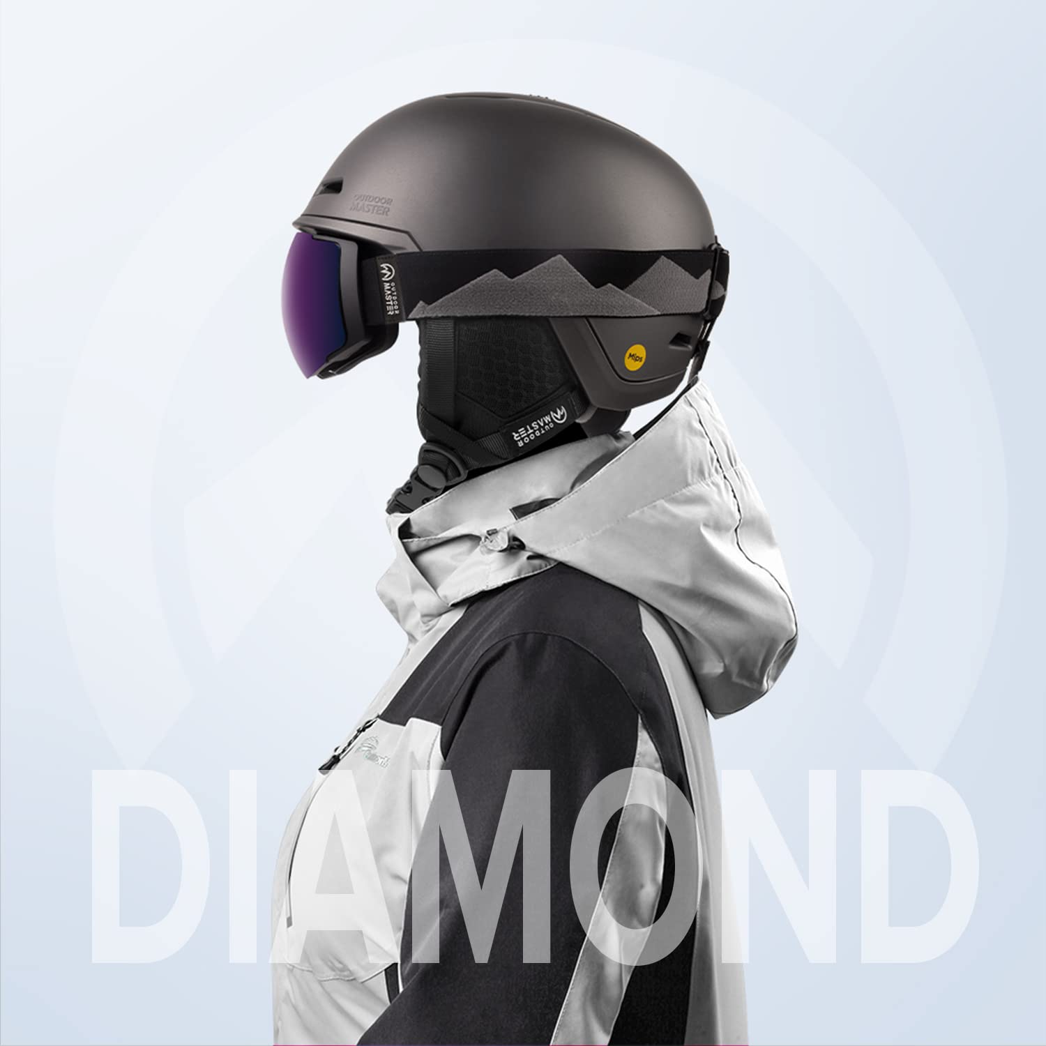 ✳️ OutdoorMaster スキーヘルメット スノーボードヘルメット S Amazon | OutdoorMaster Diamond MIPS スキーヘルメット - スノー