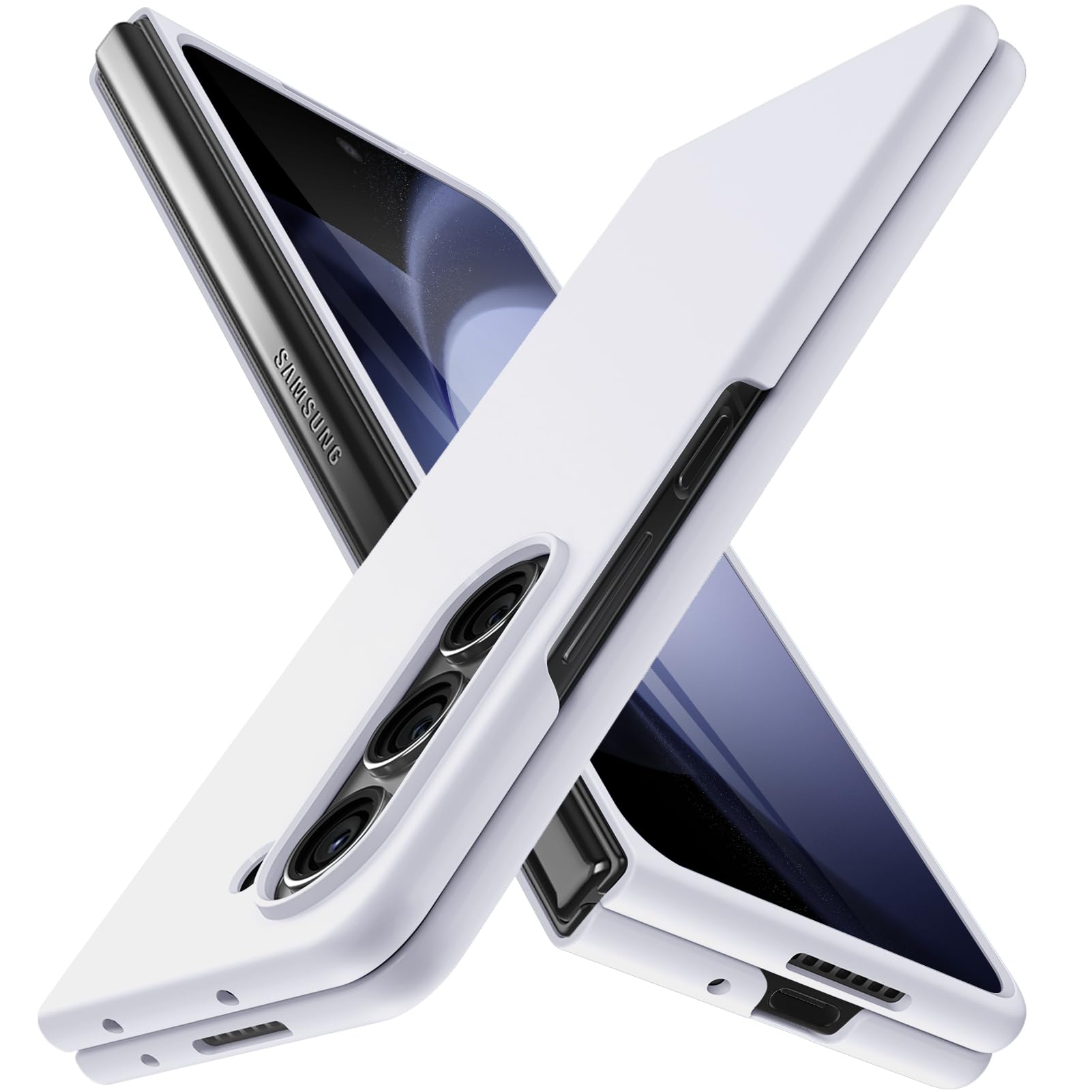 Coque rigide Galaxy Z Fold5 protection complète mate anti-glisse - 8
