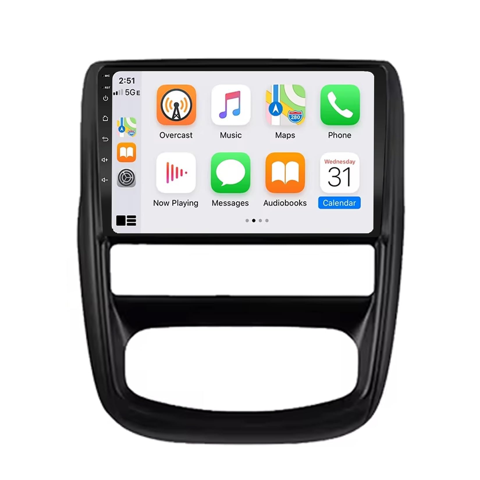 BCBSYCJP Car Radio with Wireless CarPlay Android Auto for Renault Duster 1 2010-2015 9 Inch Stereo Mirror Link Bluetooth with Android Auto Carplay Wireless WIFI FM GPS,8 Core 6G+128G