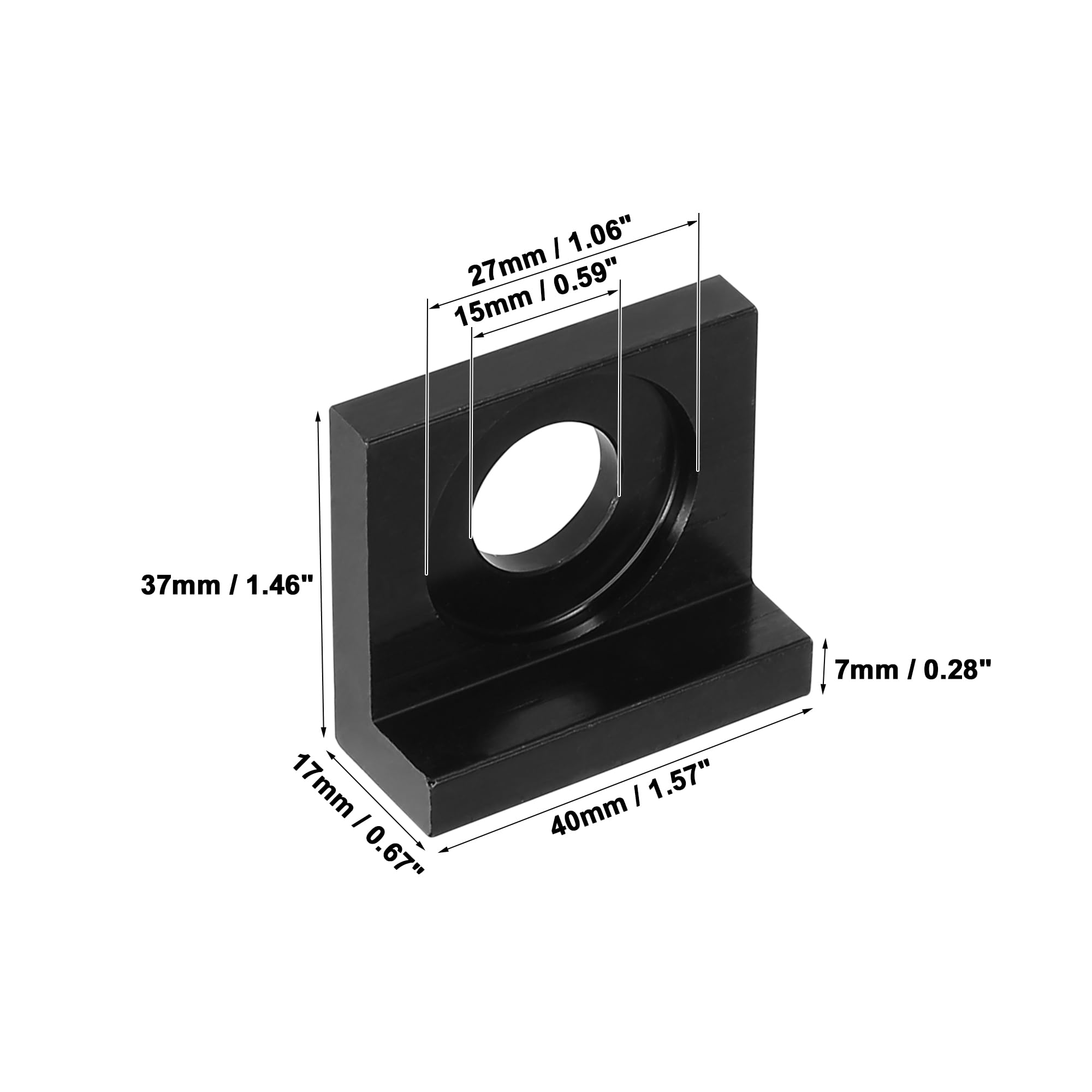 F FIERCE CYCLE 2 pz 15 mm Foro Dia Moto Regolatore Blocco Tenditore Nero