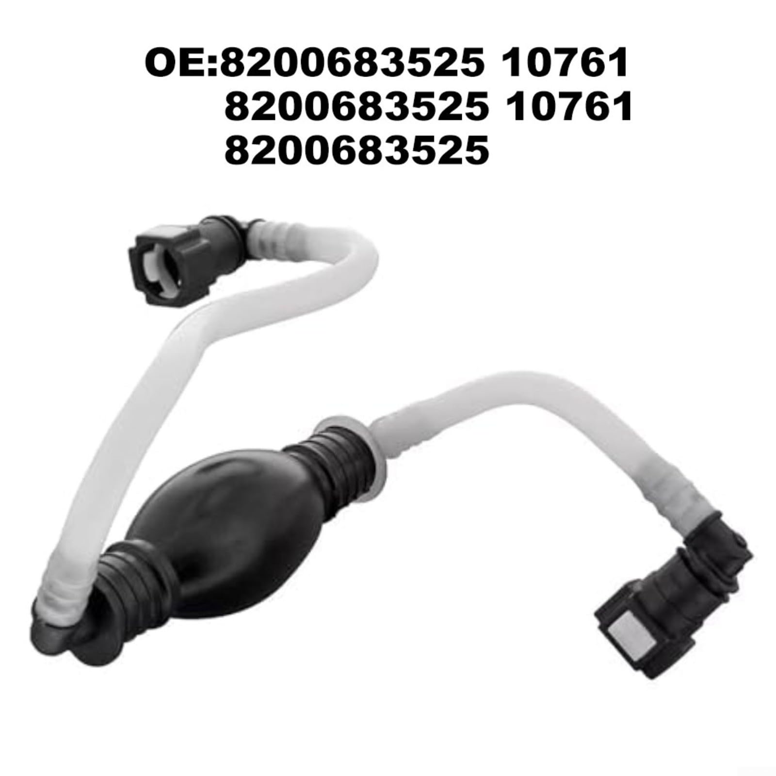 Tuyau d'alimentation de carburant avec boule de démarrage pour Renault pour Kangoo 1.5 DCI, Grand pour Kangoo, Be Bop & Express, pièce de rechange 8200683525, noir