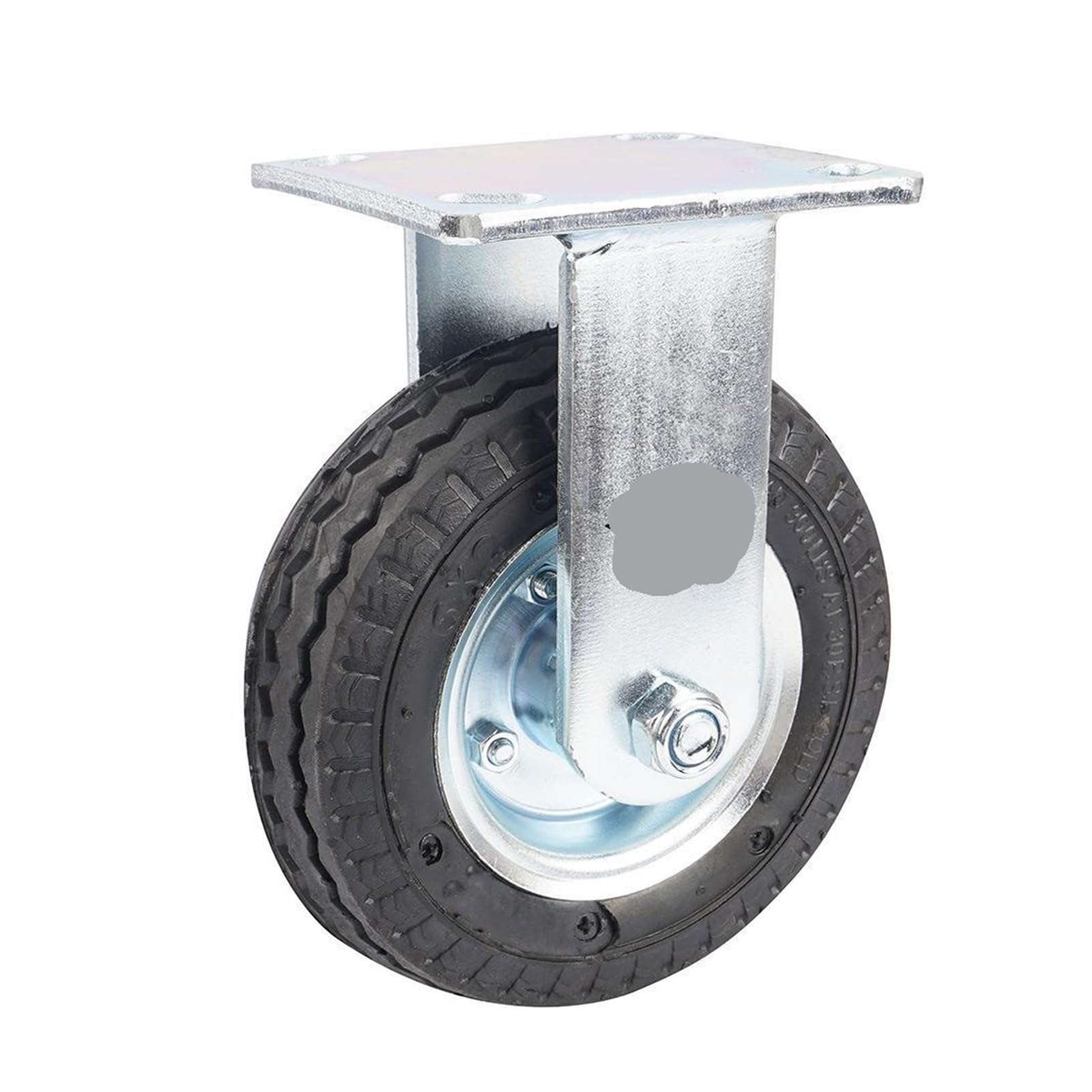 MXXDMOPD 1 Piece casters Heavy Duty 6 inch Inflatable Directional Wheels Rubber air wear-Resistant Hotel Luggage cart(6-inch-a-fixed)