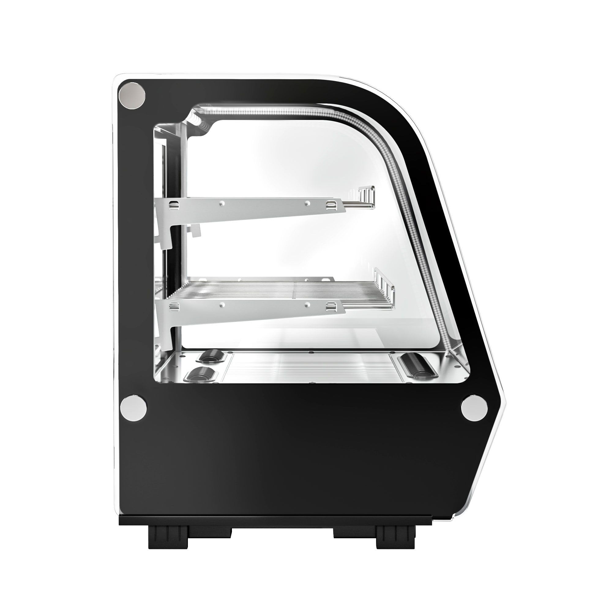 GGM Gastro Tisch-Kühlvitrine 120 l 696x570x686 mm | Optimale Warenpräsentation, energieeffiziente LED-Beleuchtung, intuitive digitale Steuerung, robuste Doppelverglasung