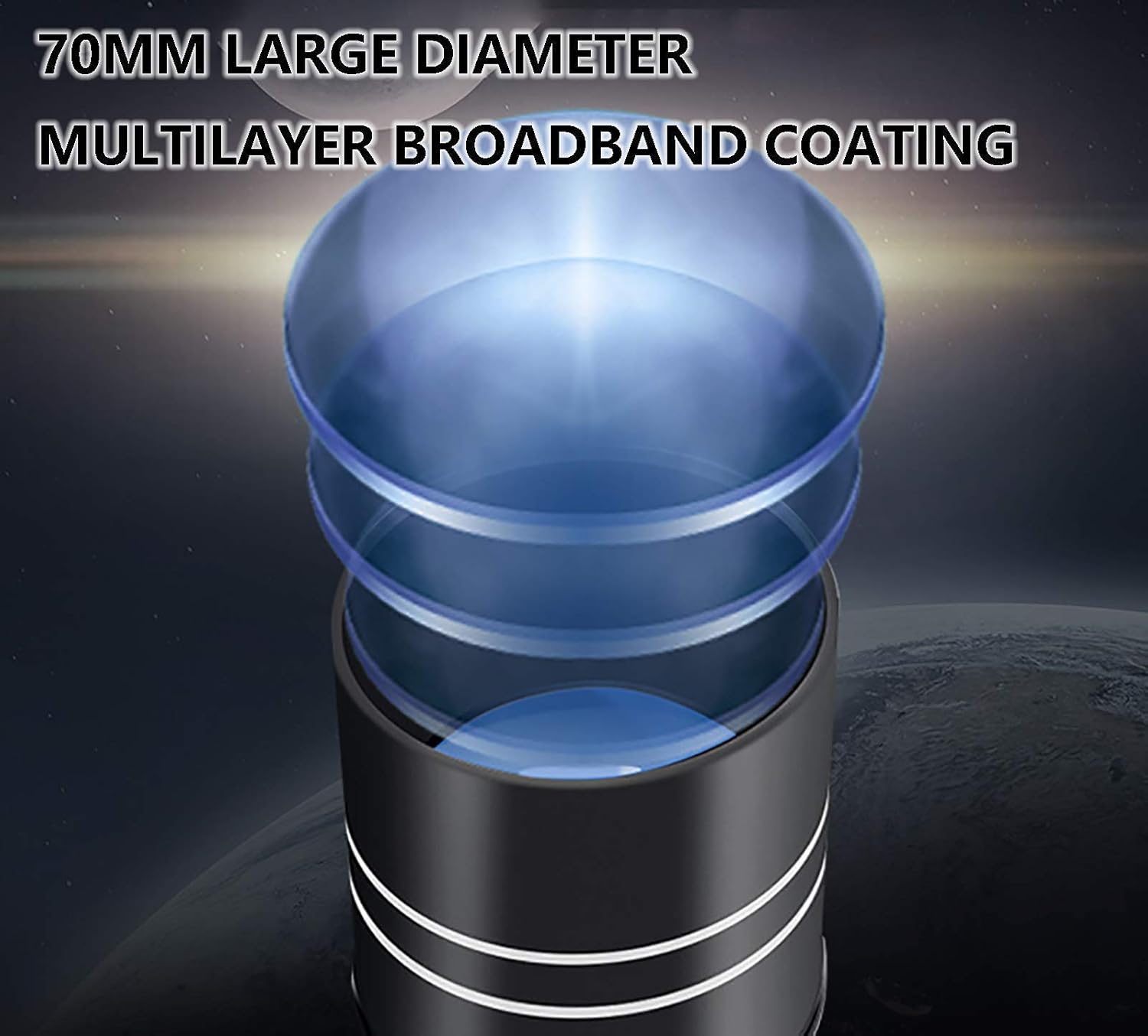 Astronomical Telescope,for Kids Beginners,Adults 70mm Astronomical Refractor Telescopes Monocular,with Height Adjustable Tripod,Phone Mount,White (Blue A) (White A) (Blue A)