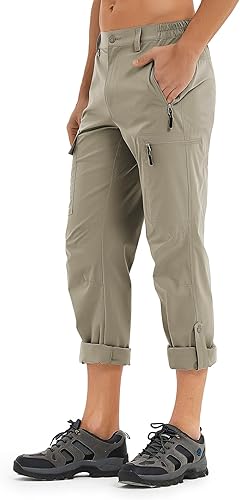 Miniatura 3 de Wespornow Hiking Travel Pants for Men Lightweight Water-Resistant Quick Dry Outdoor Pants for Fishing Camping