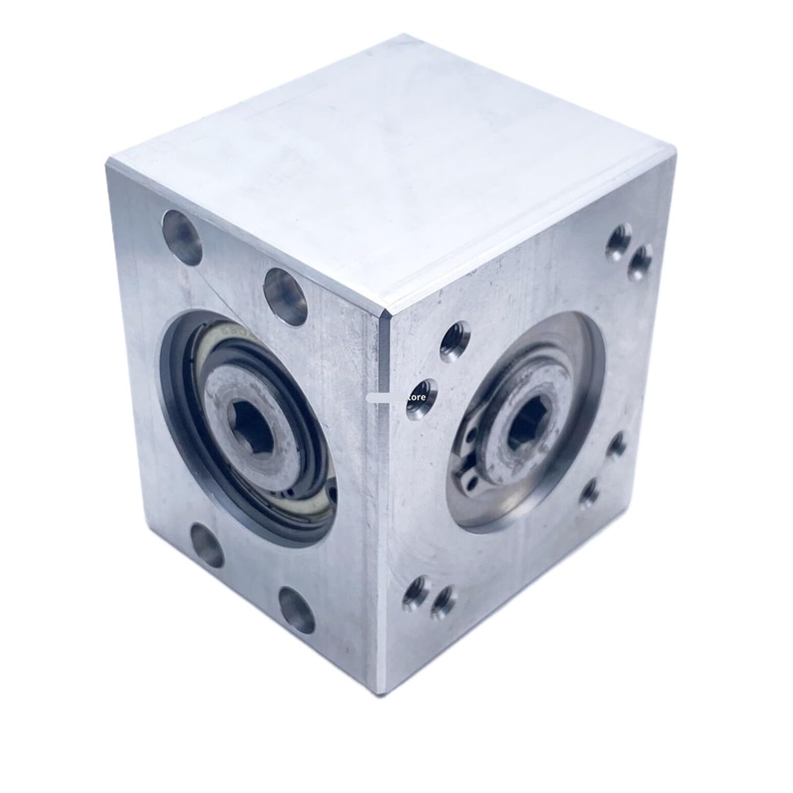 1:1 Aluminium-Getriebe DIY Kleinmotor Kegelradgetriebe Reduzierstück Kommutator Sechskant-/Keilnut-Eckdetektor