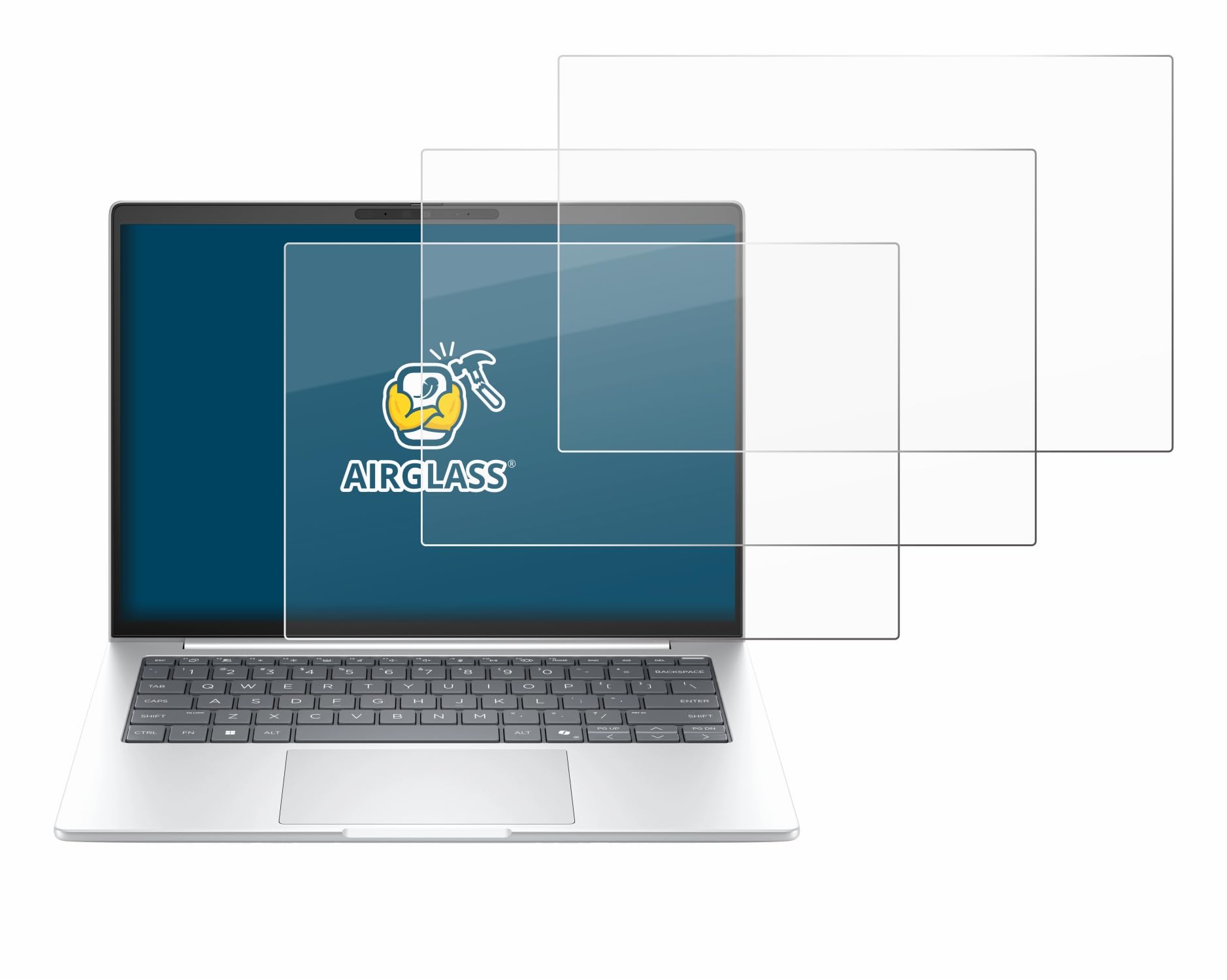 brotect Pellicola Protettiva Vetro per HP EliteBook 8 G2i 14" Protezione Schermo (3 Pezzi) [Durezza Estrema 9H, Chiaro]