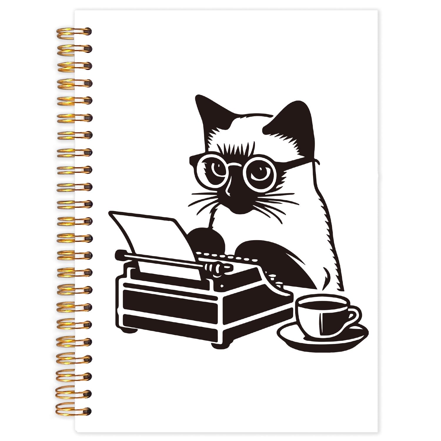 Carnet d'écrivain contre la page blanche : bloc note chat - 7