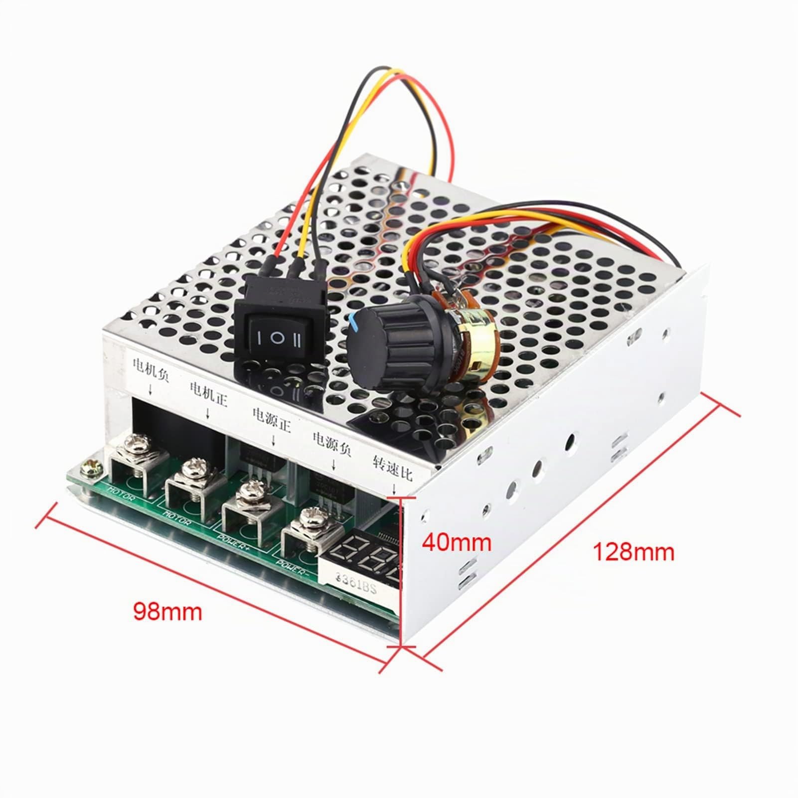 Regolatore di Velocità DC10v-55v Regolatore di Velocità del Motore DC 100 Amp DC 5 Controllo della Velocità del Motore Pwm 60a Regolatore di Velocità del Motore Display Digitale Interruttore di Direzi