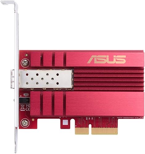 Asus 10Gbps Gigabit Ethernet PCI Express, adaptador de red PCIe 2.0/3.0 X4 SFP+ tarjeta de red/tarjeta Ethernet compatible con fibra óptica