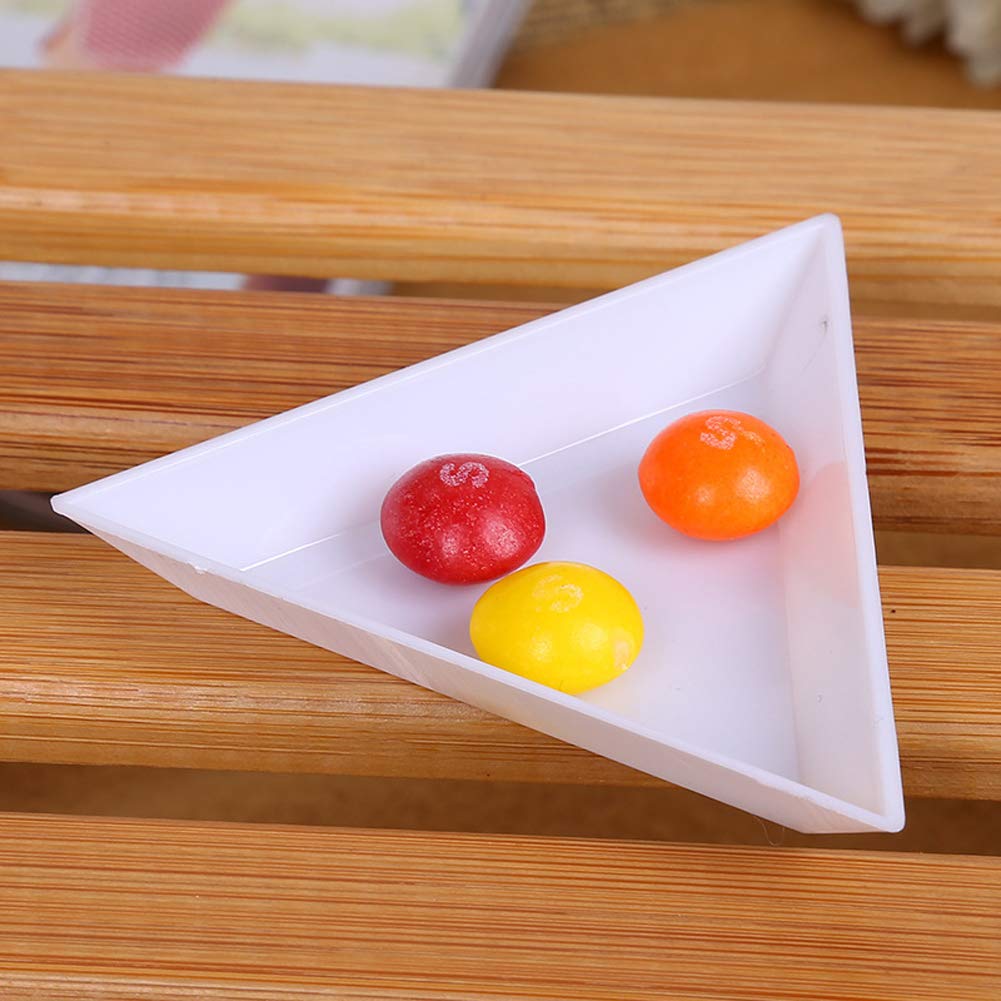 Triangle Sorting Trays - 3.25 Inch Aluminum Organizer For Beads & Crafts (3 Pack)