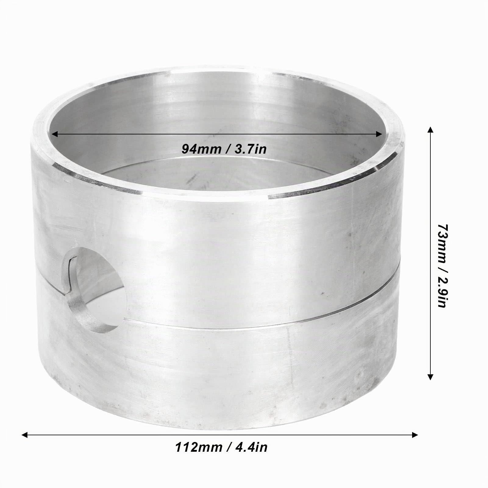 Fockety Moule à Sable pour fonderie, Alliage d'aluminium, résistant aux Hautes températures, Bonne Dissipation de Chaleur, Moule à Sable de Forme cylindrique pour fonderie de Bijoux
