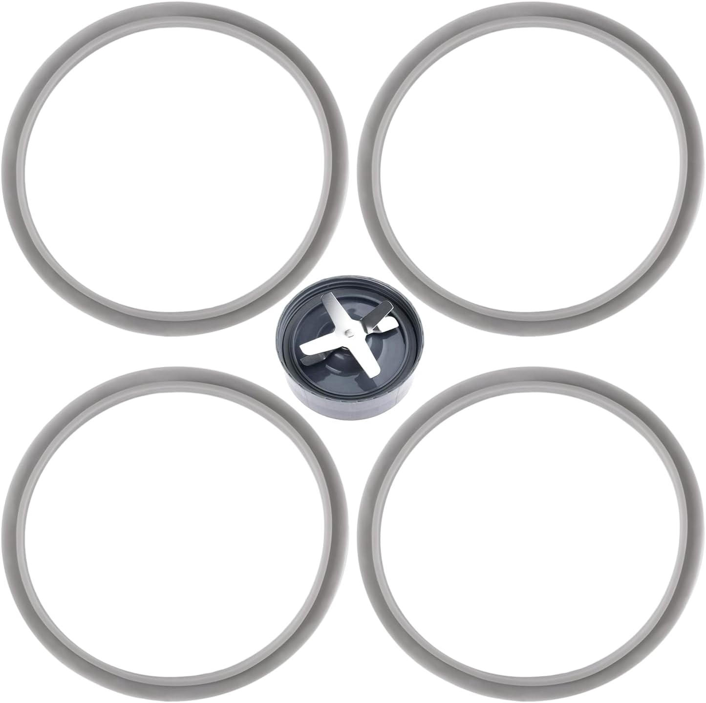 Blender Gasket Replacement, Silicone Seal Rings, 4 Pack Rubber ORing