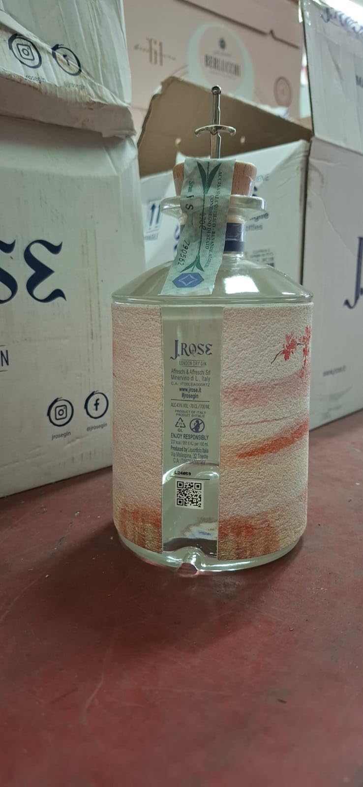 J.ROSE LONDON DRY GIN ARTIGIANALE 70 CL JR07