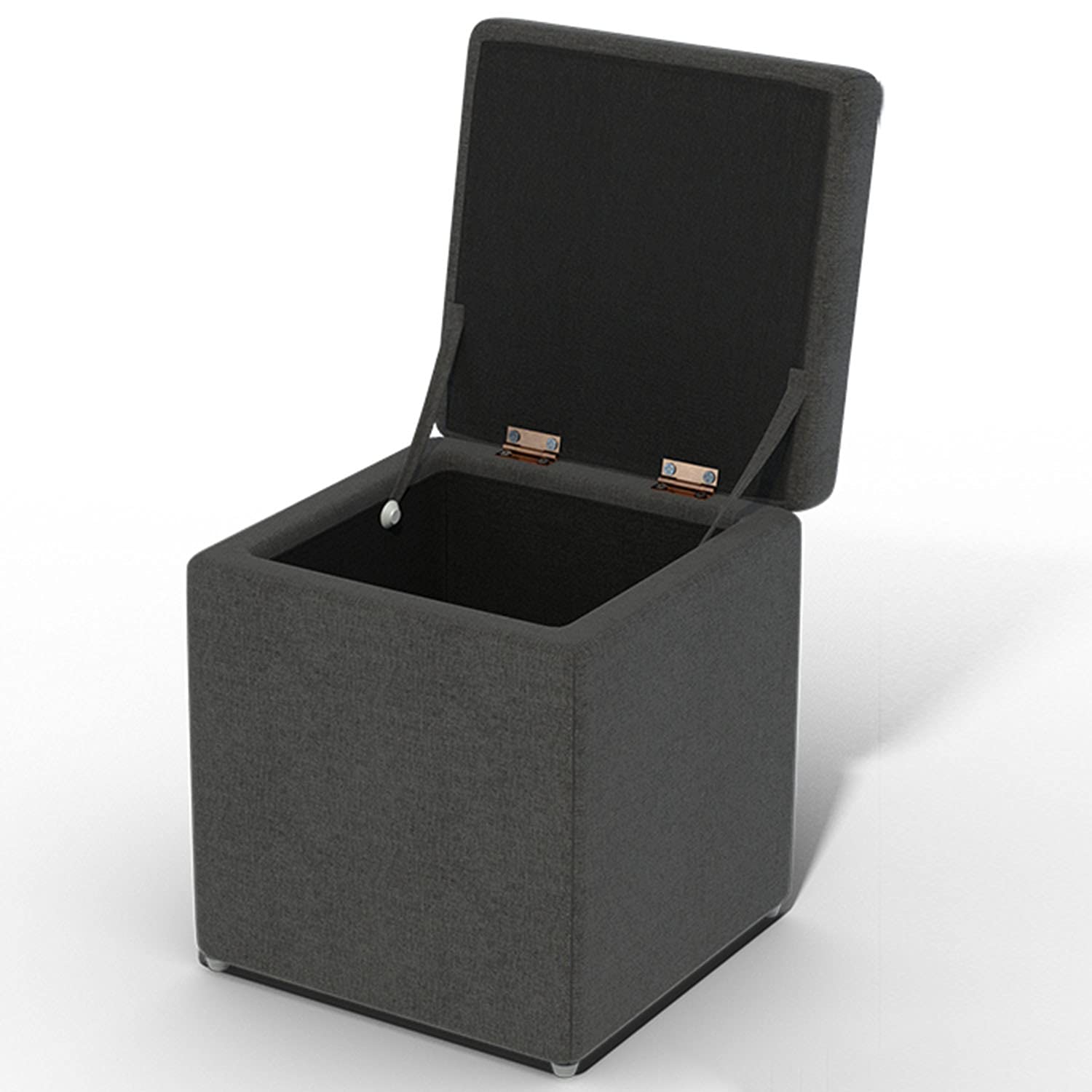 Repose-pieds carré en tissu pour sublimer votre salon comme table basse et pouf