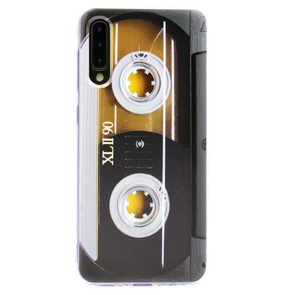 TNCYOLLCompatible with Samsung A50 Case,Cassette Tape Shockproof Music Cool Phone Case Bumper Protective Cover for Samsung Galaxy A50S,A50,A30s