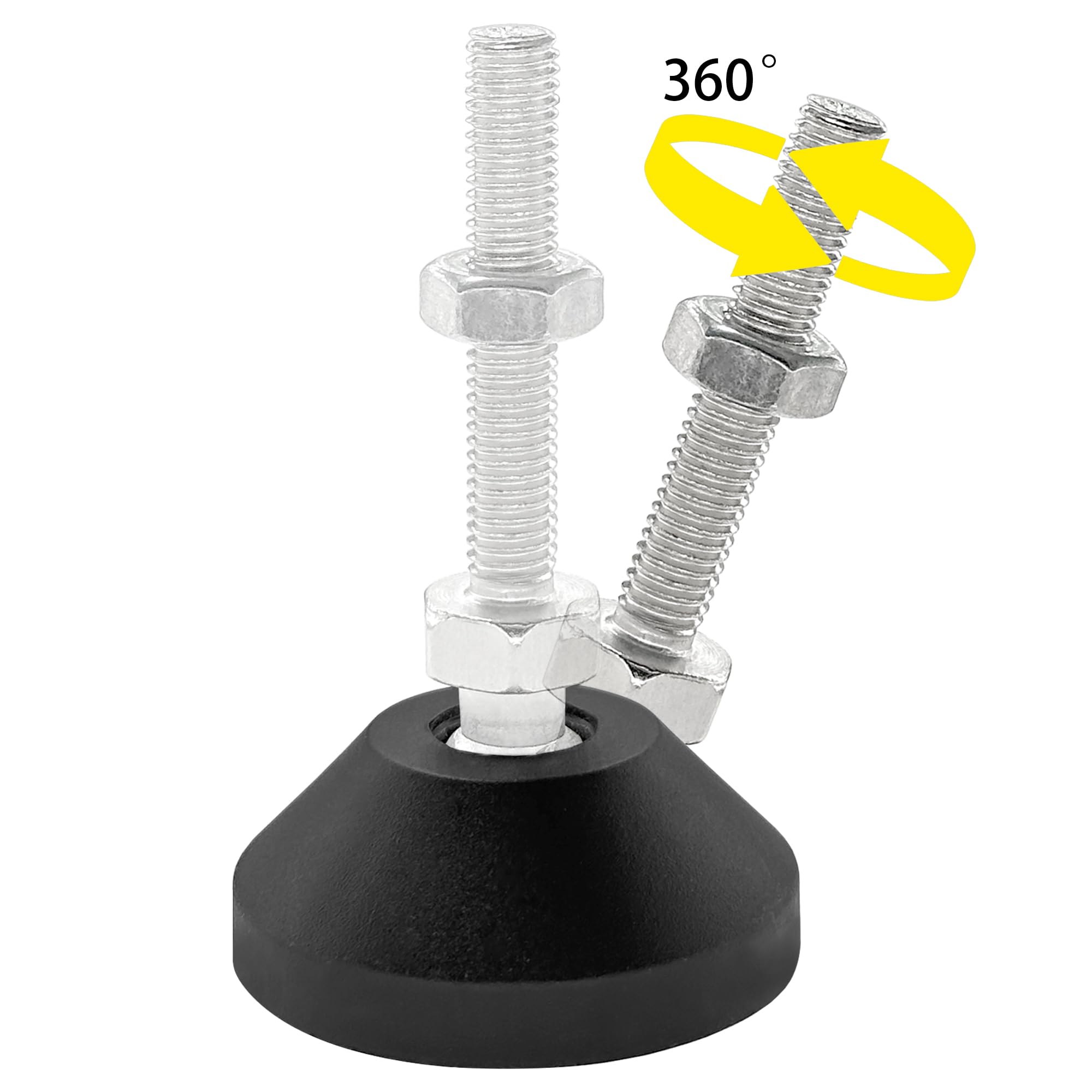 DDHOMIN 8 PCS M8*50mm Adjustable Furniture Levelling Feet,Adjustable Universal Support Legs for Furnitures - Image 4