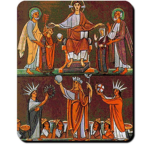Libro della pericope Germania del mela szepter incoronazione cunegonda Heinrich II 1010 dipinto – Tappetino Mousepad computer laptop PC # 16206