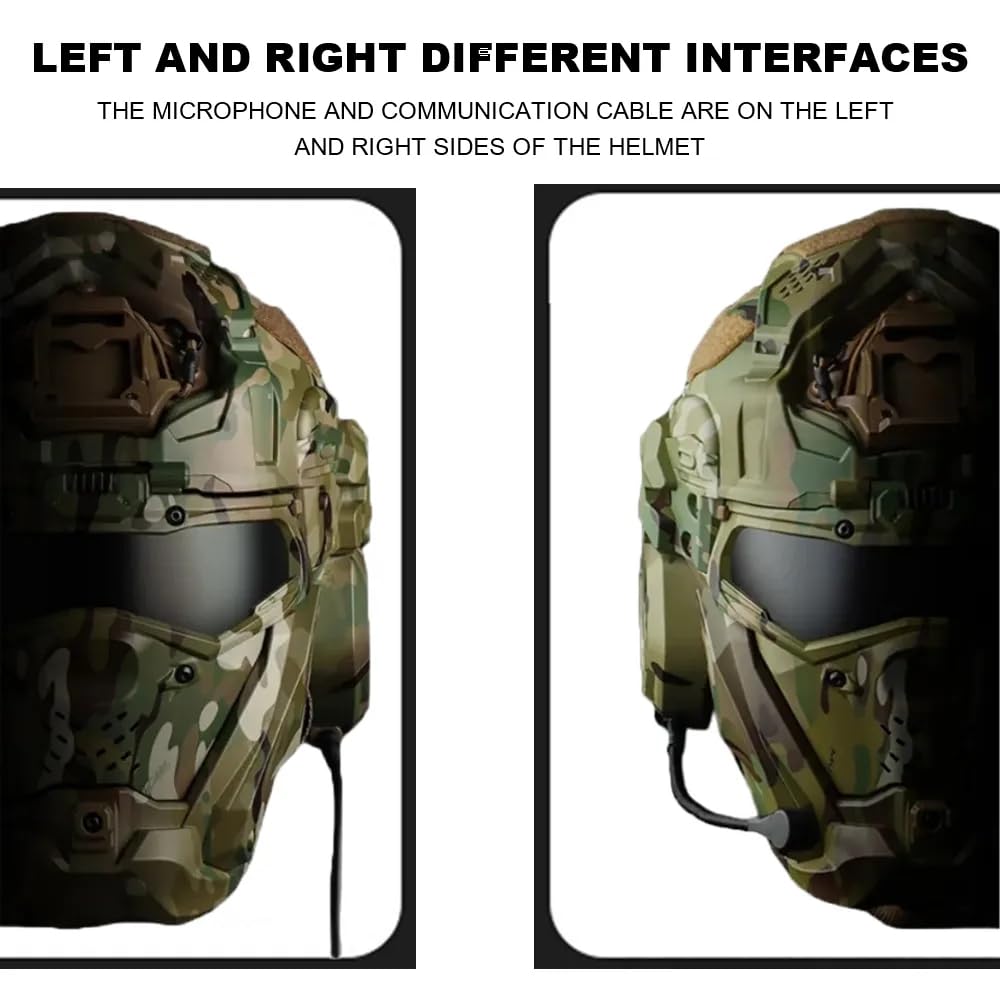 GRIS - Casque tactique rapide MH Type Airsoft Paintball, équipement de