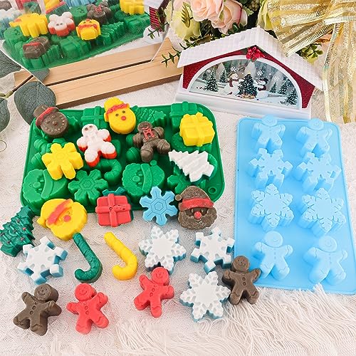 Winerming Christmas Silicone Molds Christmas Chocolate Molds Candy Molds For Baking Sweet Treats,Cake Xmas Gift Handmade Soap Candles With Shape Of Christmas Tree thumb #3