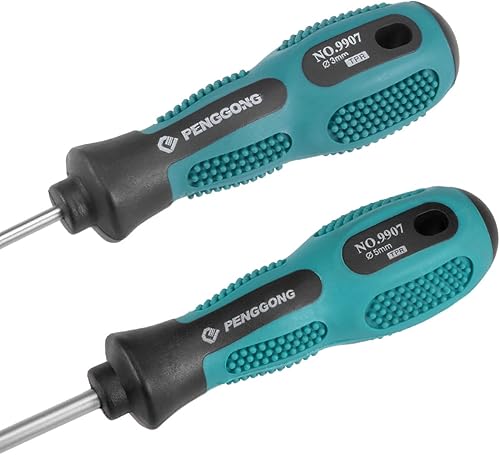 Miniatura 4 de uxcell Juego de destornilladores Phillips, destornillador cruzado magnético 0 y #1  Eje redondo CR-V