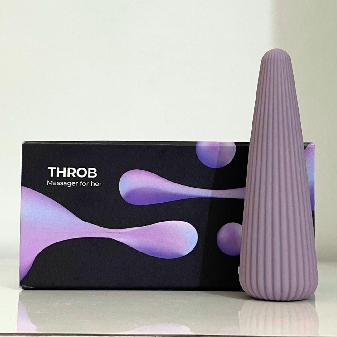 BoldEdge Throb Premium Personal Body Massager For Women & Men Machine for Pain Relief & Relaxation, Electric Massager for Women and Men, Platinum-grade silicone, Rechargeable(Lilac Blush)-image-15