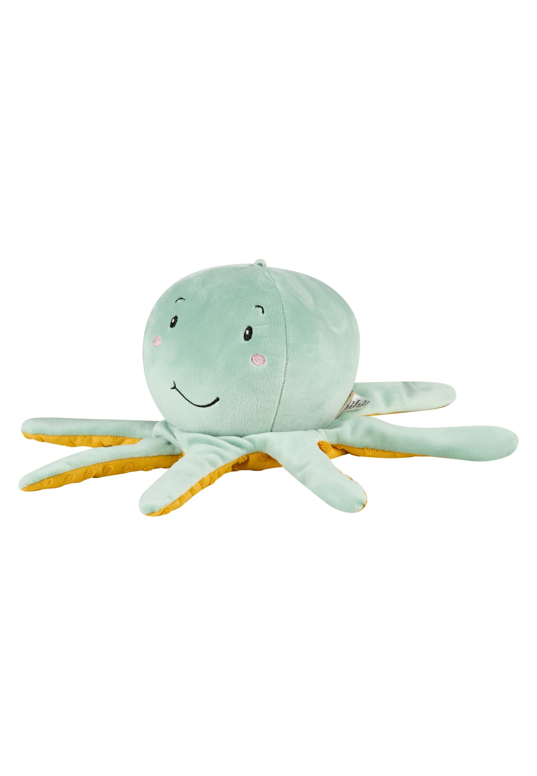 Sterntaler Soft Fleece Octopus Hand Puppet Kids Baby Toy Padded with Polyester Wadding 27 × 12 × 12 cm – Powder Green
