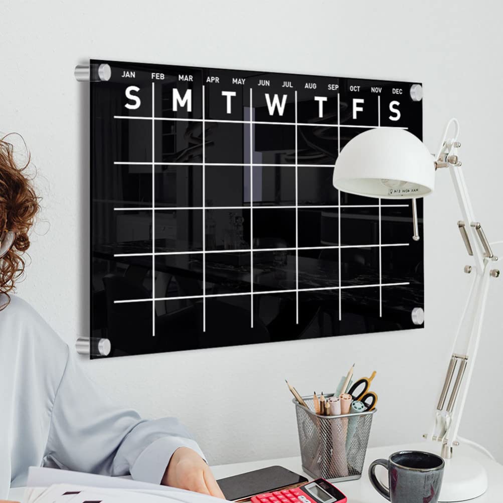 Acryl Notizplaner Wandkalender zum Aufhängen Schwarz 1 Satz