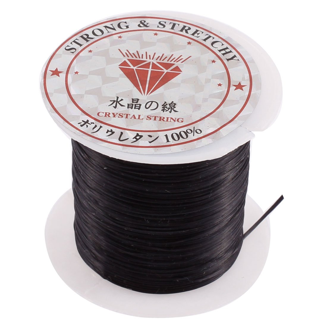 Sourcingmap 1 mm Elastic String for Bracelets 33Ft Stretchy Crystal Beaded String Cord Roll 10M Long