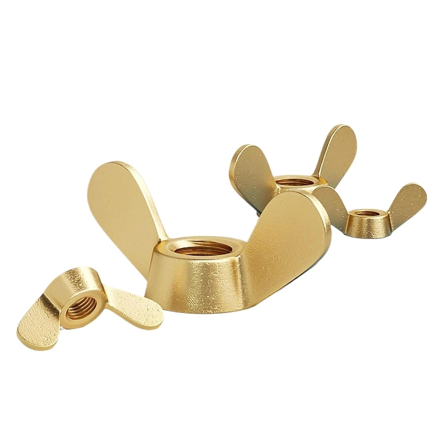 1-10pcs Brass Wing Nuts Butterfly Nuts M4 M5 M6 M8 M10 M12 M14 M16 M20 Wing Nuts Brass Hand Tighten Wingnuts Butterfly Nut(M20 (1pcs))